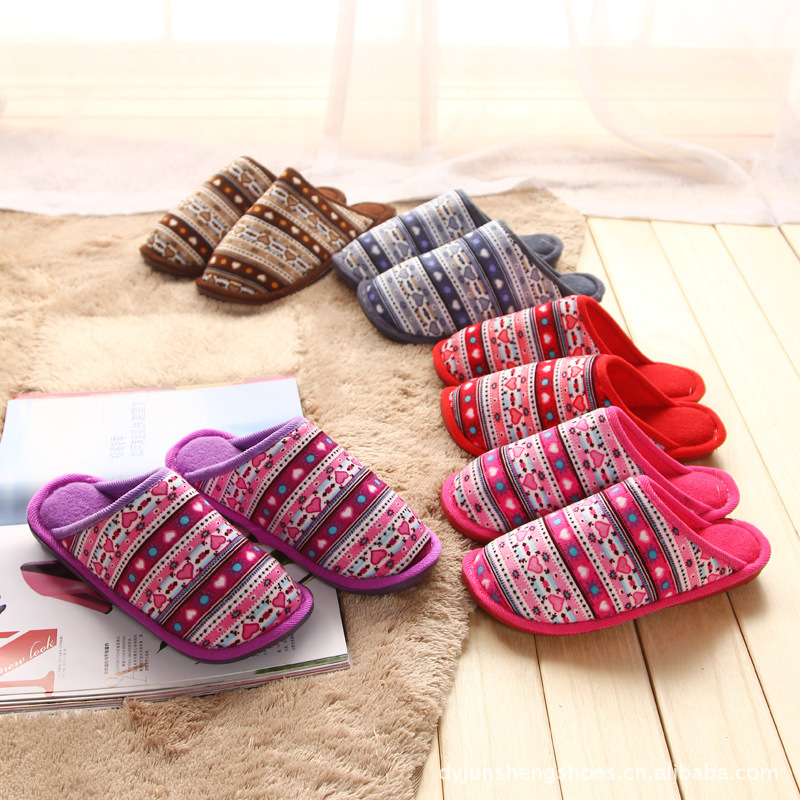 【俊盛鞋業(yè) 男女居家鞋軟底防滑保暖棉鞋 愛心家居棉拖鞋批發(fā)1292】價格,廠家,圖片,拖鞋/家居鞋,東陽市俊盛鞋業(yè)-
